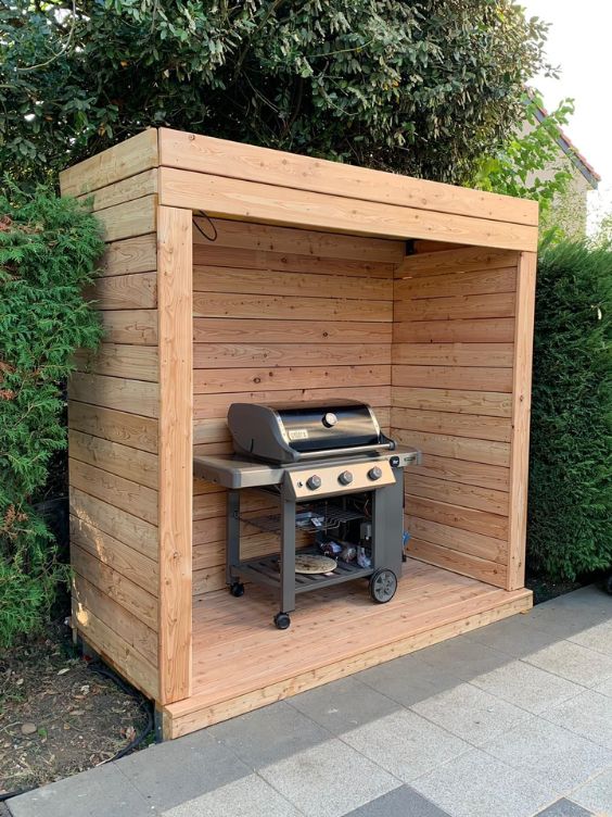 abri DIY pour barbecue - visiondeco